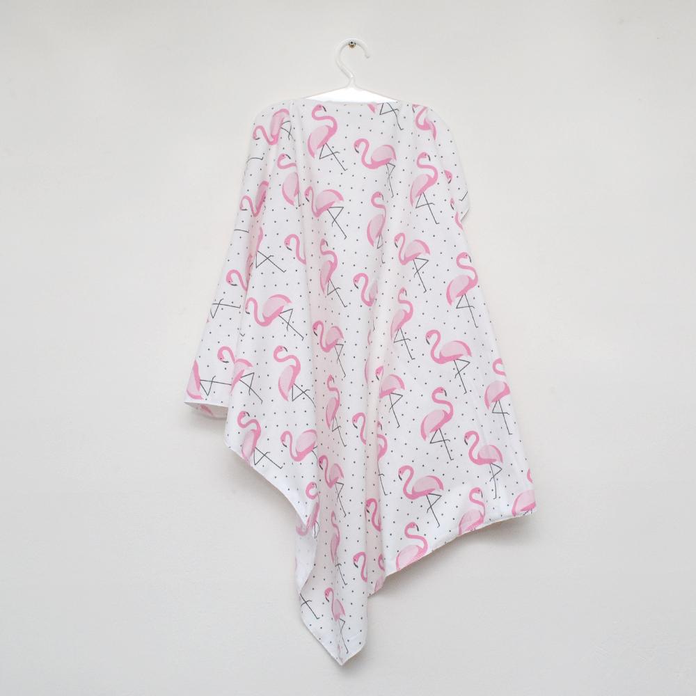 Пеленка фланелевая 75*90 Minikin розовый фламинго 190901
