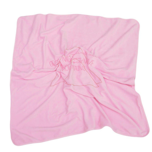 Плед 90*90 розовый велюровый Minikin 16100204