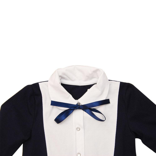 Блузка для девочки 5-10 лет синий Minikin 171103