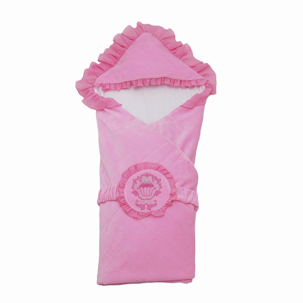 Одеяло-конверт на выписку из роддома 0-1 мес розовый Minikin 1521304