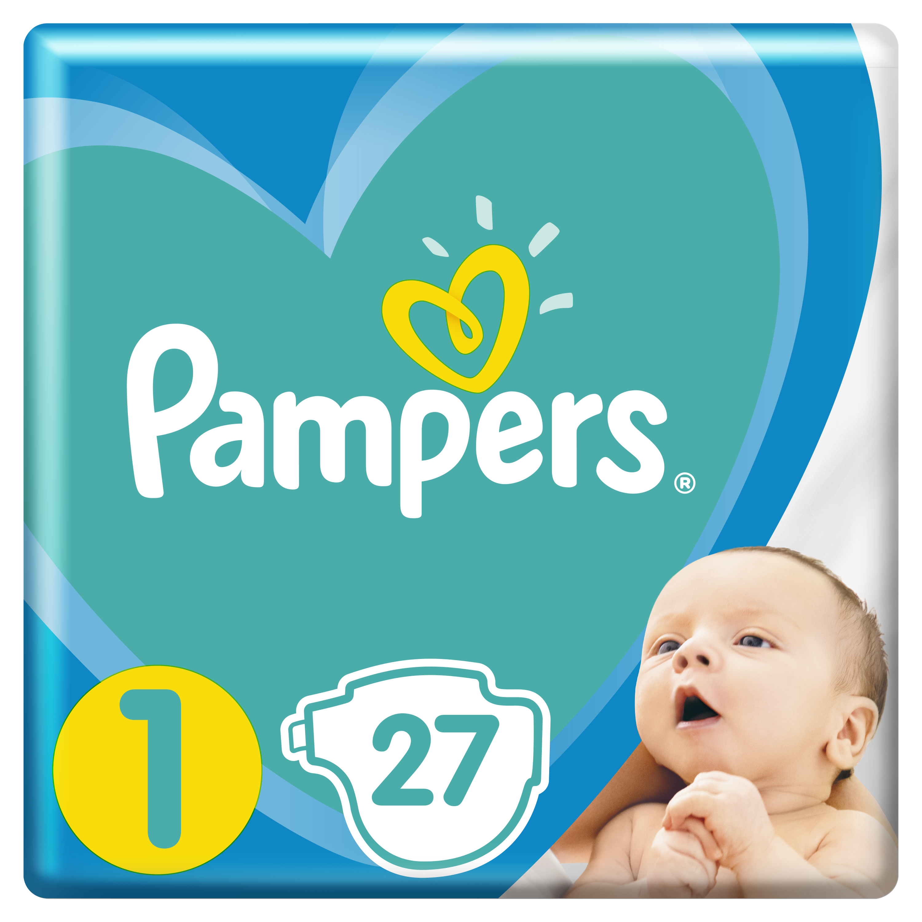 Подгузники детские Pampers New Baby Размер 1 2-5 кг, 27 подгузников