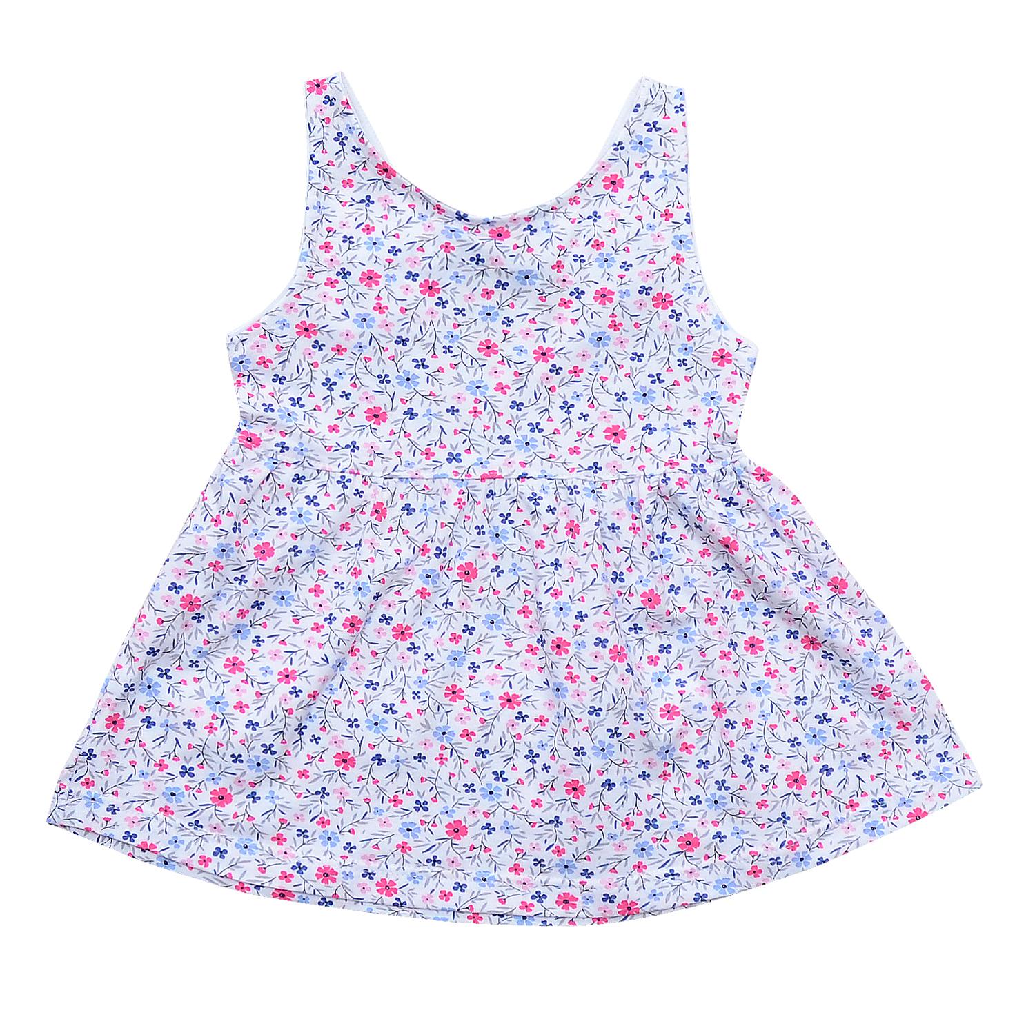 Платье 2-6 лет бело-розовое Minikin 204002