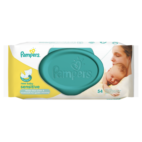 Детские влажные салфетки Pampers New Baby Sensitive, 54 шт