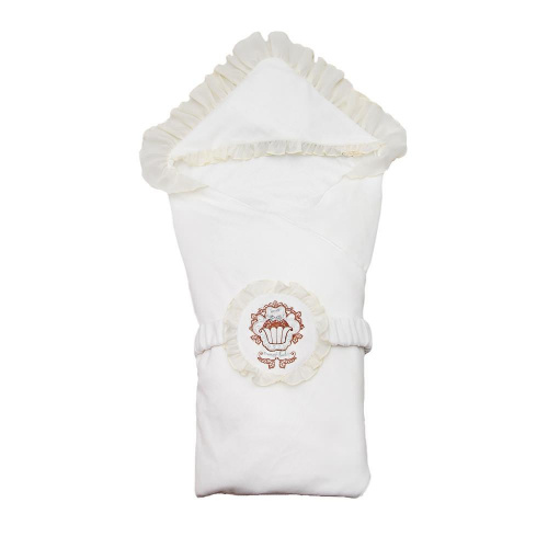 Одеяло-конверт на выписку из роддома 0-1 мес молочный Minikin 1521304