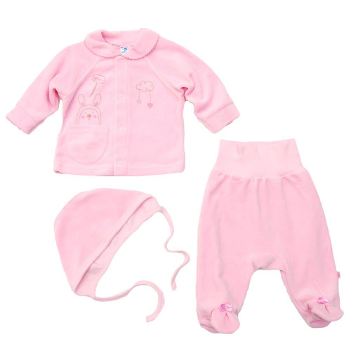 Комплект для девочки 0-3 мес розовый летний Minikin 16100104