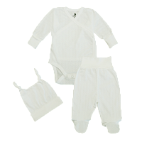 Комплект  Боді, повзунки та шапочка, білий Minikin 2420318