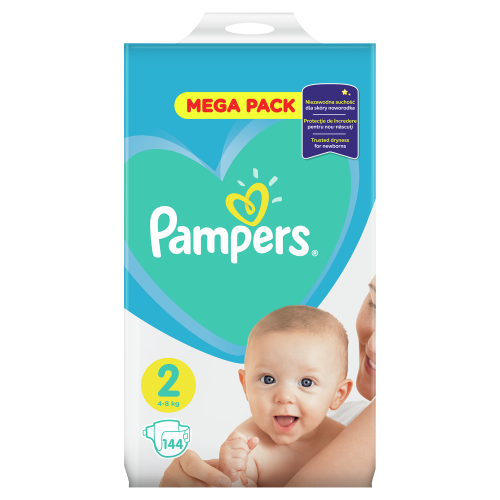 Подгузники детские Pampers New Baby Размер 2 4-8 кг, 144 подгузника