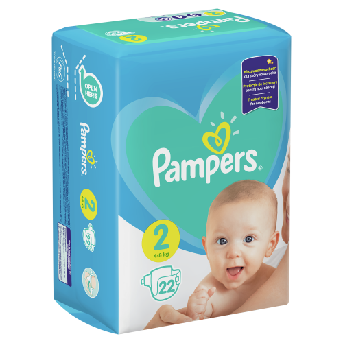 Подгузники детские Pampers New Baby Размер 2 4-8 кг, 22 подгузника
