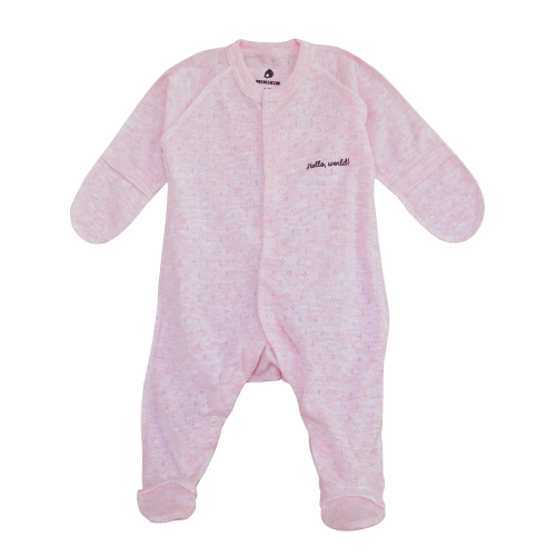 Комбінезон для новонароджених  ажурний рожевий Minikin 2418005