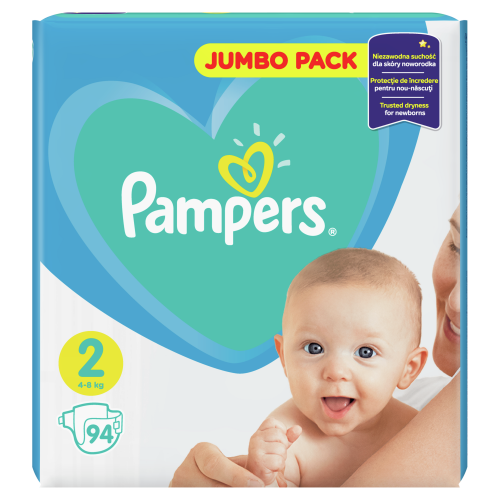 Подгузники детские Pampers New Baby Размер 2 4-8 кг, 94 подгузника