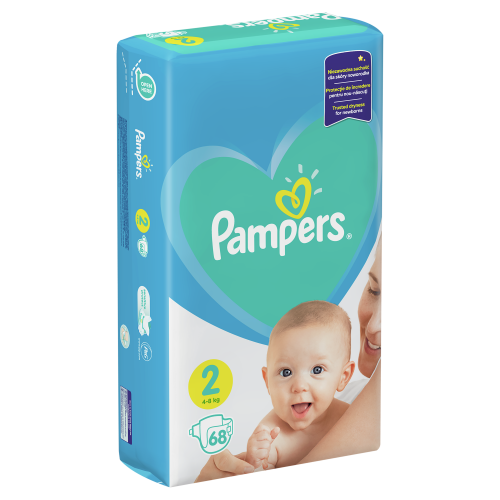 Подгузники детские Pampers New Baby Размер 2 4-8 кг, 68 подгузников