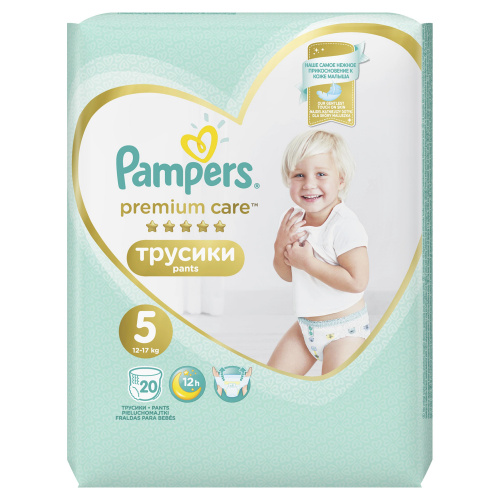 Трусики Pampers Premium Care 12-17 кг, размер 5 (Junior), 20 трусиков