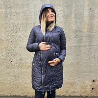 Зимняя куртка для беременных 2 в 1 Сиреневая, размер XS